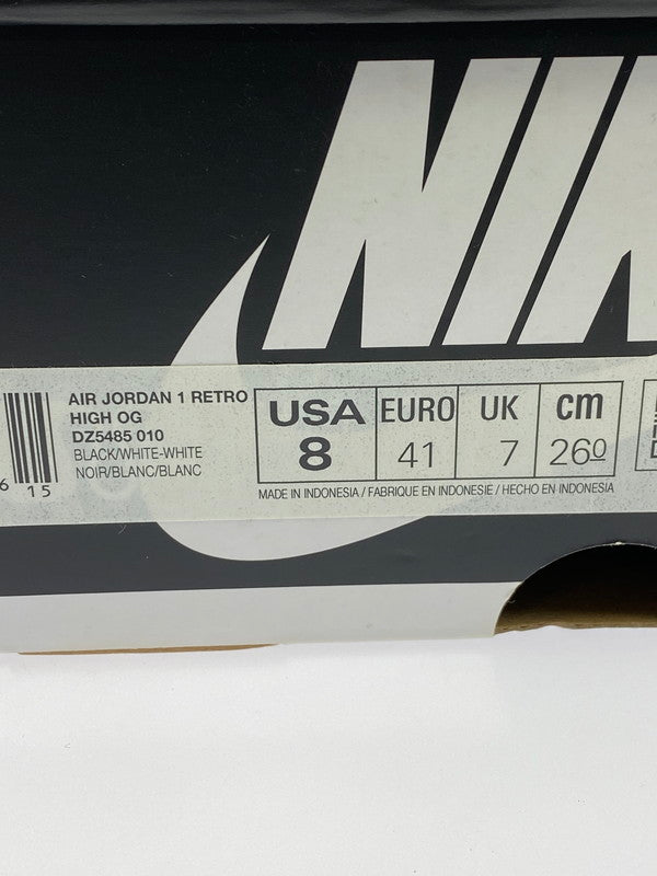 【中古品】【メンズ】 NIKE ナイキ DZ5485-010 AIR JORDAN 1 RETRO HIGH OG 靴 シューズ スニーカー SNEAKERS 160-250820-ks-07-min サイズ：26cm カラー：BLACK/WHITE‐WHITE 万代Net店