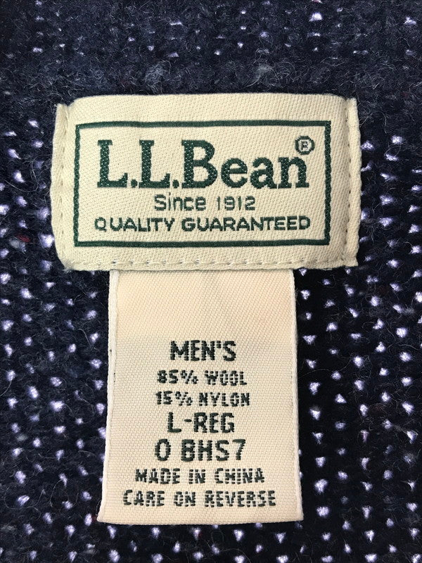 【現状渡し品】【メンズ】 L.L.BEAN エルエルビーン 80's WOOL KNIT 80r年代 ウール ニット トップス ヴィンテージ 144-260820-rt-34-tag カラー：ネイビー 万代Net店