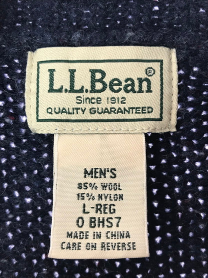 【現状渡し品】【メンズ】 L.L.BEAN エルエルビーン 80's WOOL KNIT 80r年代 ウール ニット トップス ヴィンテージ 144-260820-rt-34-tag カラー：ネイビー 万代Net店