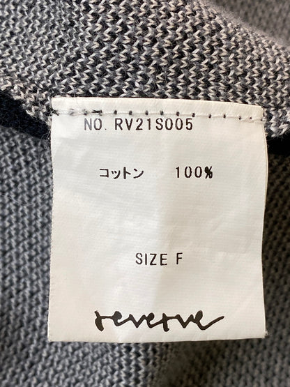 【中古品】【メンズ】 REVERVE リバーブ RV21S005 21SS LS PHOTO KNIT ロングスリーブ フォト ニット 140-250827-AS-21-min サイズ：FREE カラー：ブラック/ホワイト 万代Net店
