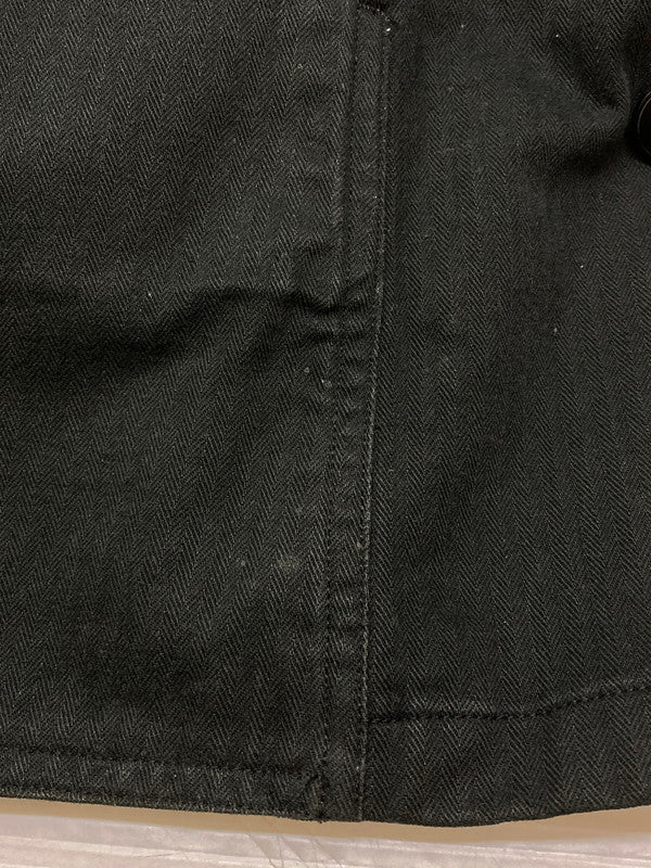 【中古品】【メンズ】 AGNES B HOMME アニエスベーオム COTTON DOUBLE JACKET コットン ダブル ジャケット アウター 141-250819-jt-07-min サイズ：50 カラー：ブラック 万代Net店