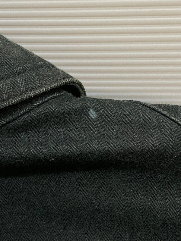 【中古品】【メンズ】 AGNES B HOMME アニエスベーオム COTTON DOUBLE JACKET コットン ダブル ジャケット アウター 141-250819-jt-07-min サイズ：50 カラー：ブラック 万代Net店