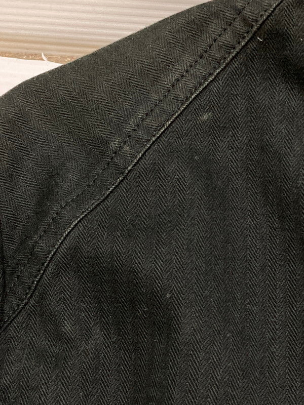 【中古品】【メンズ】 AGNES B HOMME アニエスベーオム COTTON DOUBLE JACKET コットン ダブル ジャケット アウター 141-250819-jt-07-min サイズ：50 カラー：ブラック 万代Net店