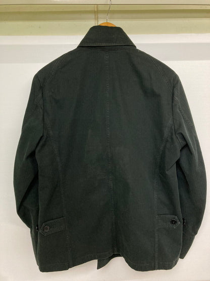 【中古品】【メンズ】 AGNES B HOMME アニエスベーオム COTTON DOUBLE JACKET コットン ダブル ジャケット アウター 141-250819-jt-07-min サイズ：50 カラー：ブラック 万代Net店