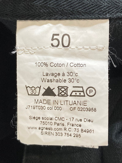 【中古品】【メンズ】 AGNES B HOMME アニエスベーオム COTTON DOUBLE JACKET コットン ダブル ジャケット アウター 141-250819-jt-07-min サイズ：50 カラー：ブラック 万代Net店