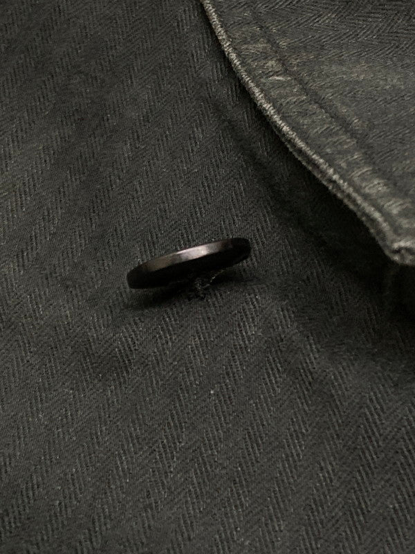 【中古品】【メンズ】 AGNES B HOMME アニエスベーオム COTTON DOUBLE JACKET コットン ダブル ジャケット アウター 141-250819-jt-07-min サイズ：50 カラー：ブラック 万代Net店