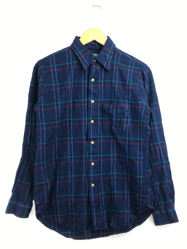 【中古品】【メンズ】 SIR PENDLETON サー ペンドルトン 70's WOOL CHECK LS SHIRT 70年代 ウール 長袖 チェック シャツ トップス ヴィンテージ 146-260820-rt-24-tag カラー：ブルー系 万代Net店