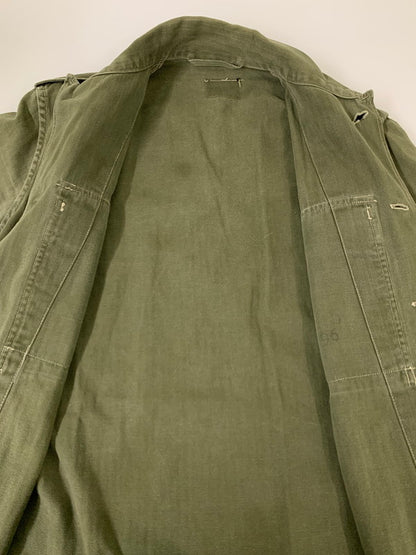 【中古品】【メンズ】 オランダ軍 M43 HERRINGBONE JACKET ヘリンボーン ジャケット アウター 146-250828-yn-22-min カラー：オリーブグリーン 万代Net店