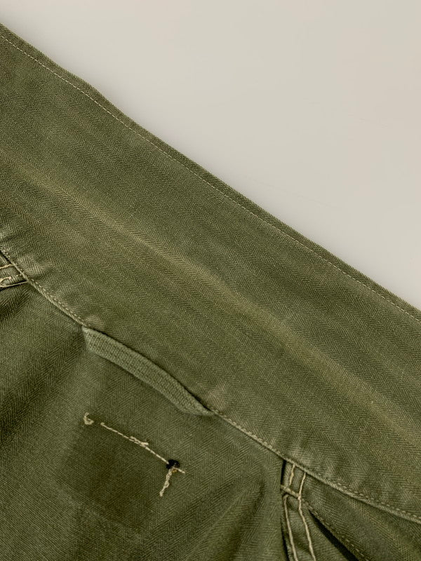 【中古品】【メンズ】 オランダ軍 M43 HERRINGBONE JACKET ヘリンボーン ジャケット アウター 146-250828-yn-22-min カラー：オリーブグリーン 万代Net店