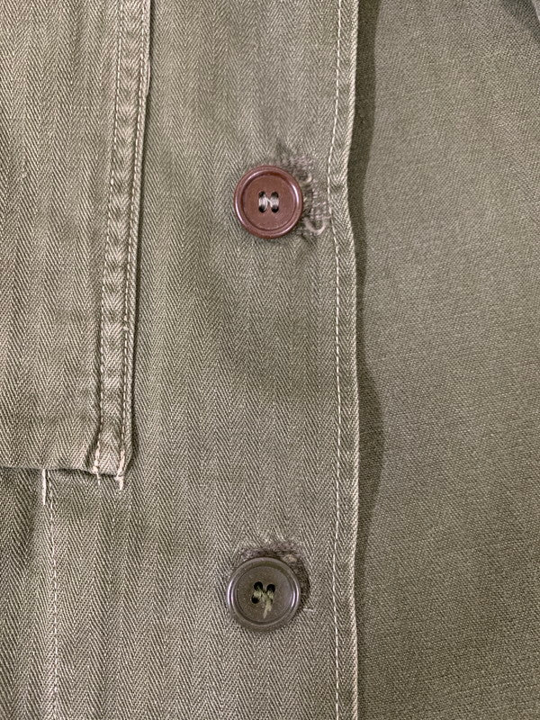 【中古品】【メンズ】 オランダ軍 M43 HERRINGBONE JACKET ヘリンボーン ジャケット アウター 146-250828-yn-22-min カラー：オリーブグリーン 万代Net店