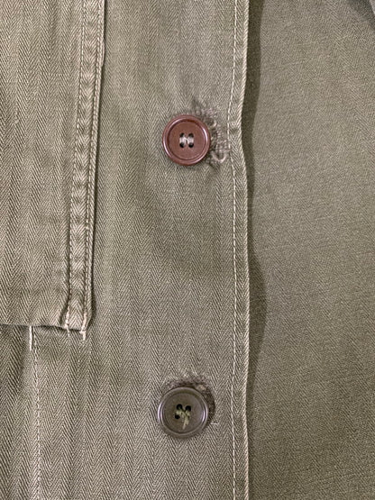 【中古品】【メンズ】 オランダ軍 M43 HERRINGBONE JACKET ヘリンボーン ジャケット アウター 146-250828-yn-22-min カラー：オリーブグリーン 万代Net店