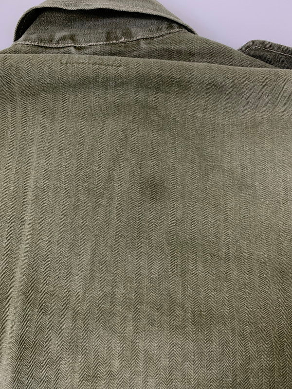 【中古品】【メンズ】 オランダ軍 M43 HERRINGBONE JACKET ヘリンボーン ジャケット アウター 146-250828-yn-22-min カラー：オリーブグリーン 万代Net店