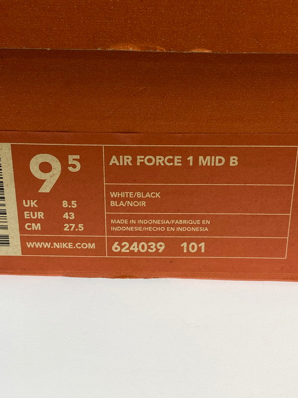 【現状渡し品】【メンズ】 NIKE ナイキ 624039-101 2001年製 AIR FORCE 1 MID B 靴 シューズ スニーカー SNEAKERS 160-250820-ks-12-min サイズ：27.5cm カラー：WHITE/BLACK 万代Net店