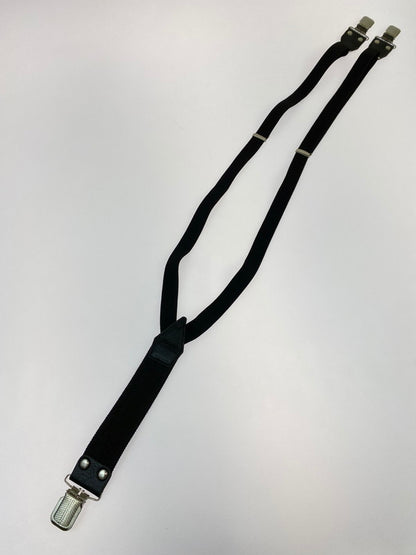 【中古美品】【メンズ】 CALEE キャリー LEATHER SUSPENDER レザー サスペンダー 服飾雑貨 アクセサリー 208-250909-kk-15-min サイズ：F カラー：ブラック 万代Net店