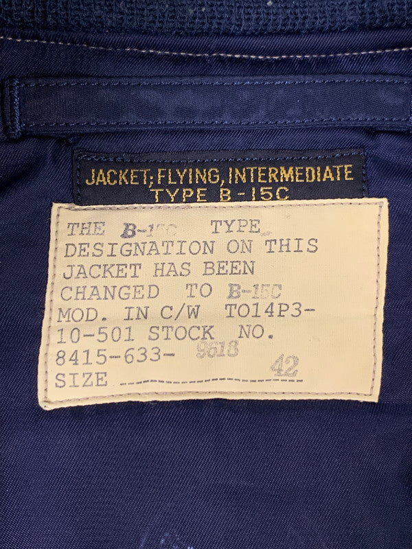 【中古品】【メンズ】 Buzz Rickson's バズリクソンズ TYPE B-15C MOSQUITO FLIGHT JACKET モスキート フライトジャケット アウター 145-250821-yn-11-min サイズ：42 カラー：ネイビー 万代Net店