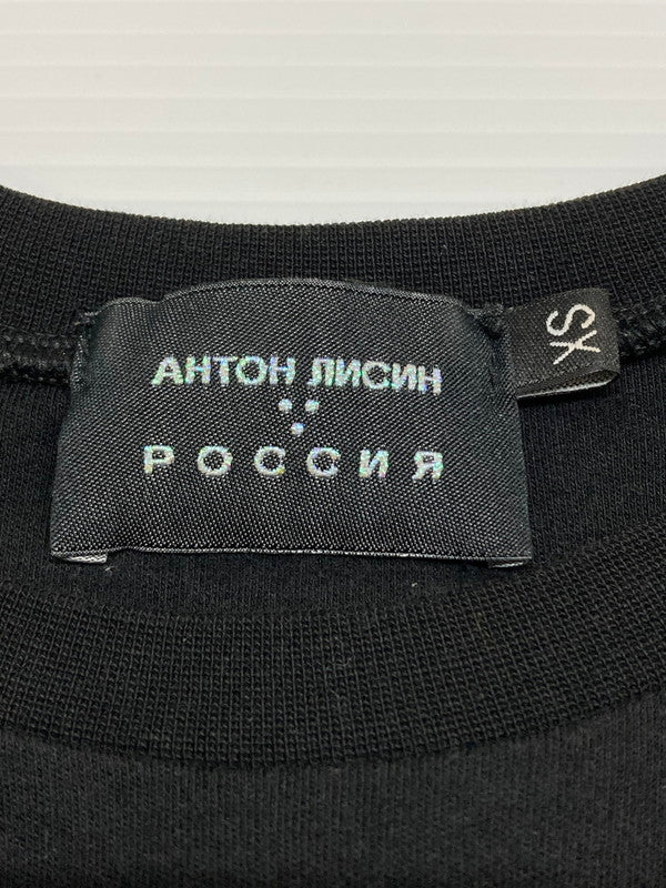 【中古品】【メンズ】 ANTON LISIN アントンリシン 19AW HANKYU T-SHIRT ハンキューＴシャツ 半袖 トップス 141-250924-kk-25-min サイズ：XS カラー：ブラック 万代Net店