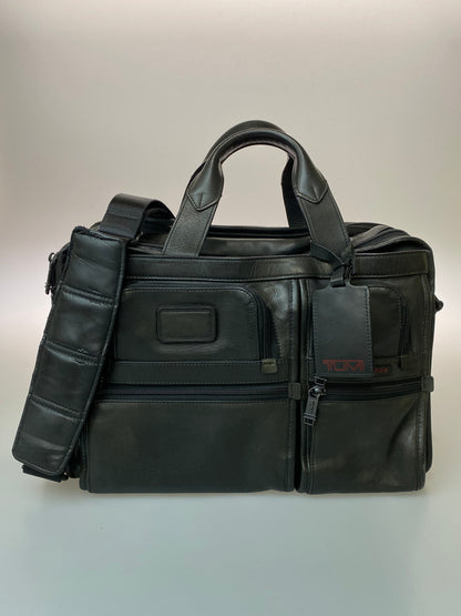 【中古品】【メンズ】 TUMI トゥミ エクスパンダブル レザー ブラック ビジネスバッグ 9614DH 鞄 カバン 188-250822-em-52-min カラー：ブラック 万代Net店
