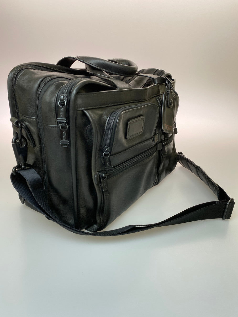 【中古品】【メンズ】 TUMI トゥミ エクスパンダブル レザー ブラック ビジネスバッグ 9614DH 鞄 カバン 188-250822-em-52-min カラー：ブラック 万代Net店