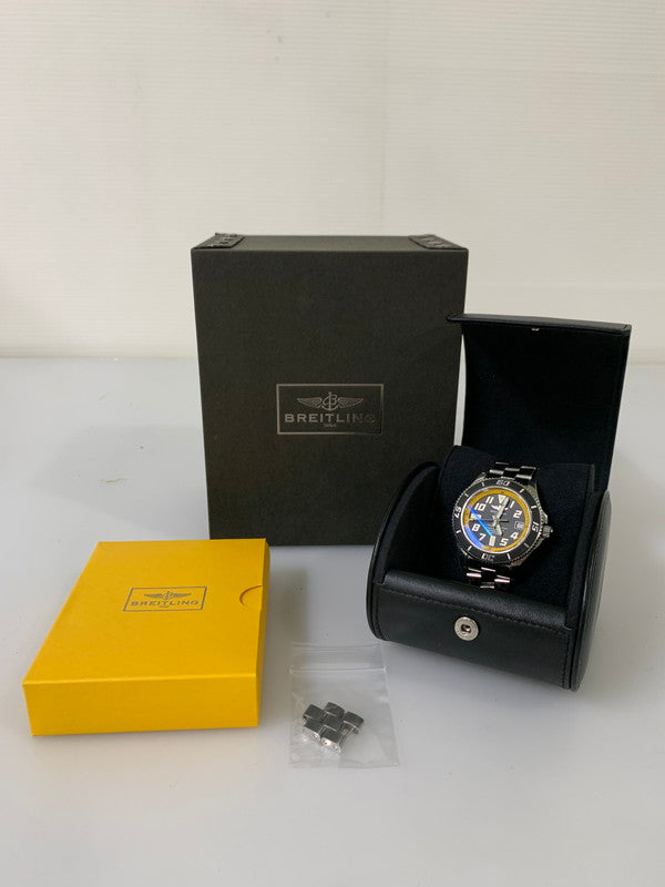 【中古品】【メンズ】 BREITLING ブライトリング SUPEROCEAN 42 A17364 スーパーオーシャン 腕時計 195-250901-yn-01-min カラー：シルバー 万代Net店