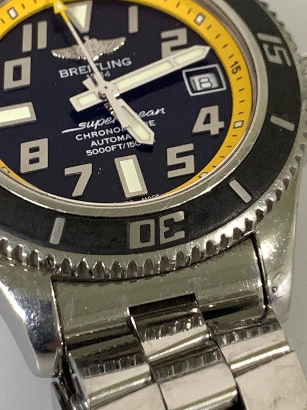 【中古品】【メンズ】 BREITLING ブライトリング SUPEROCEAN 42 A17364 スーパーオーシャン 腕時計 195-250901-yn-01-min カラー：シルバー 万代Net店