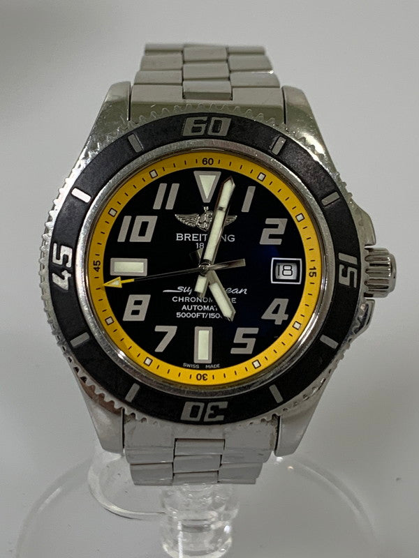 【中古品】【メンズ】 BREITLING ブライトリング SUPEROCEAN 42 A17364 スーパーオーシャン 腕時計 195-250901-yn-01-min カラー：シルバー 万代Net店