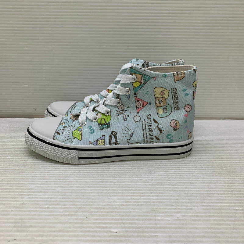 【中古美品】【キッズ】 すみっコぐらしすみっコキャンプ ハイカットスニーカー プライズ景品 おもちゃ 039-251005-kk-10-min サイズ：22cm カラー：ブルー 万代Net店