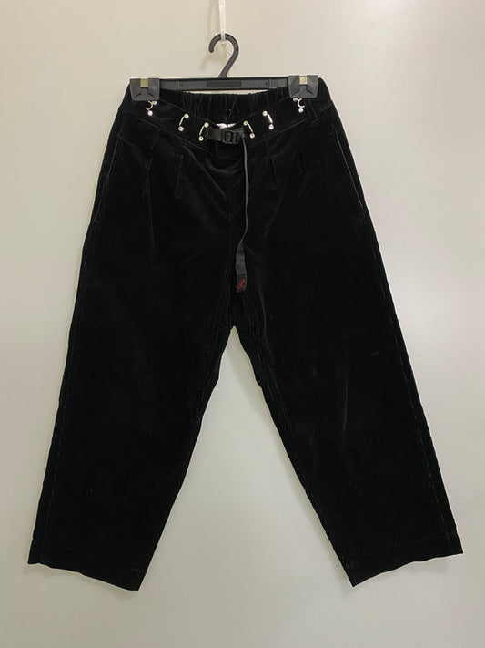 【中古品】【メンズ】 Gramicci グラミチ CHAOPANIC チャオパニック 別注 コーデュロイ ワイド タック パンツ GMP-21F1927 メンズ ボトムス 155-250825-em-13-min サイズ：S カラー：ブラック 万代Net店