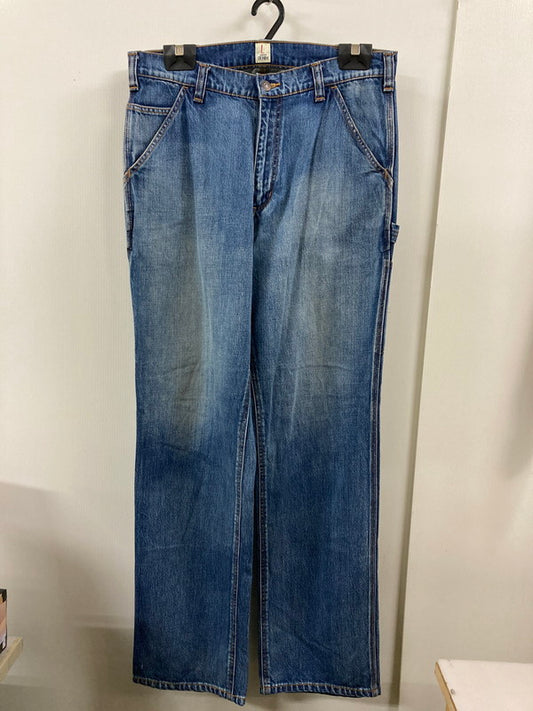 【中古品】【メンズ】 SURKU スルク MIYAKE DENIM ミヤケ デニム 神宮前 デニムパンツ ジーパン ジーンズ メンズ ボトムス 153-250822-em-17-min サイズ：L カラー：インディゴブルー 万代Net店