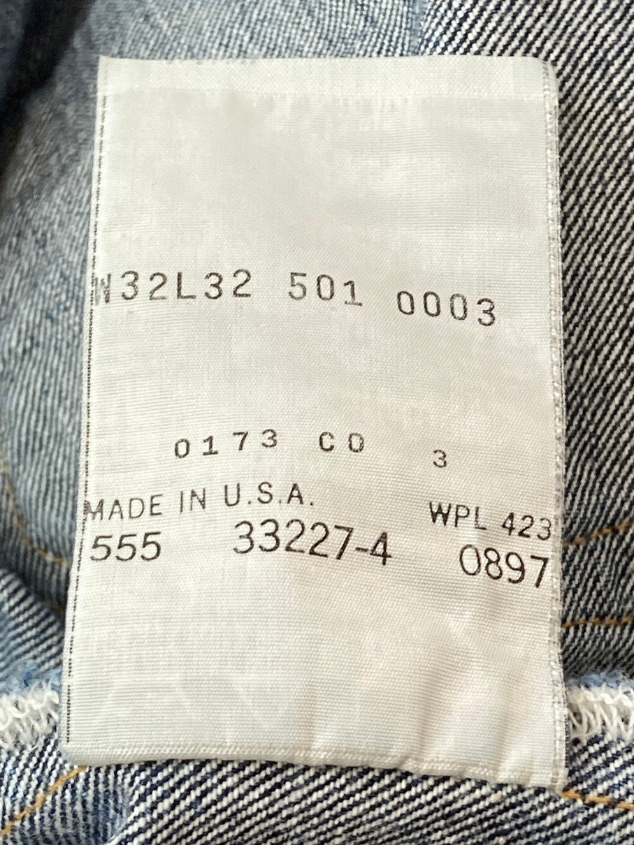 【現状渡し品】【メンズ】 Levi's リーバイス 90'S 501XX DENIM PANTS バレンシア工場 デニムパンツ ボトムス 157-250824-AS-42-min サイズ：W32×L32 カラー：インディゴ 万代Net店