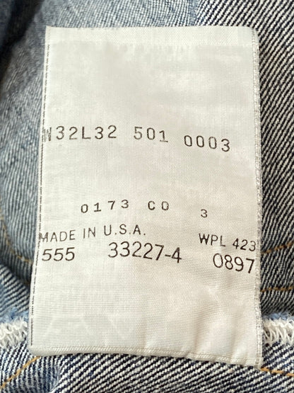 【現状渡し品】【メンズ】 Levi's リーバイス 90'S 501XX DENIM PANTS バレンシア工場 デニムパンツ ボトムス 157-250824-AS-42-min サイズ：W32×L32 カラー：インディゴ 万代Net店