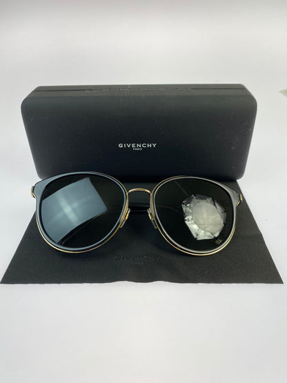 【中古品】【レディース】 GIVENCHY ジバンシィ GV 7161 Ｇ Ｓ WOMEN SUNGLASSES サングラス 203-250821-ks-22-min サイズ：57□19‐145 カラー：ブラック/ゴールド 万代Net店