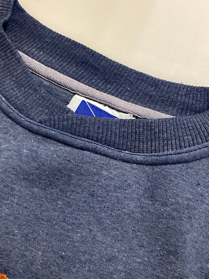 【中古品】【メンズ】 MIDLAND SPORT ミッドランドスポーツ DOCKING CREW SWEAT SHIRT 90S クルー スウェット シャツ トレーナー ジャージ メンズ トップス 146-250822-em-09-min サイズ：XL カラー：グレー/ネイビー 万代Net店
