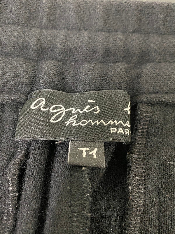 【中古品】【メンズ】 AGNES B. HOMME アニエスベーオム WOOL PANTS 480JBF2 ウール パンツ メンズ ボトムス 152-250825-em-10-min サイズ：T1 カラー：ブラック 万代Net店