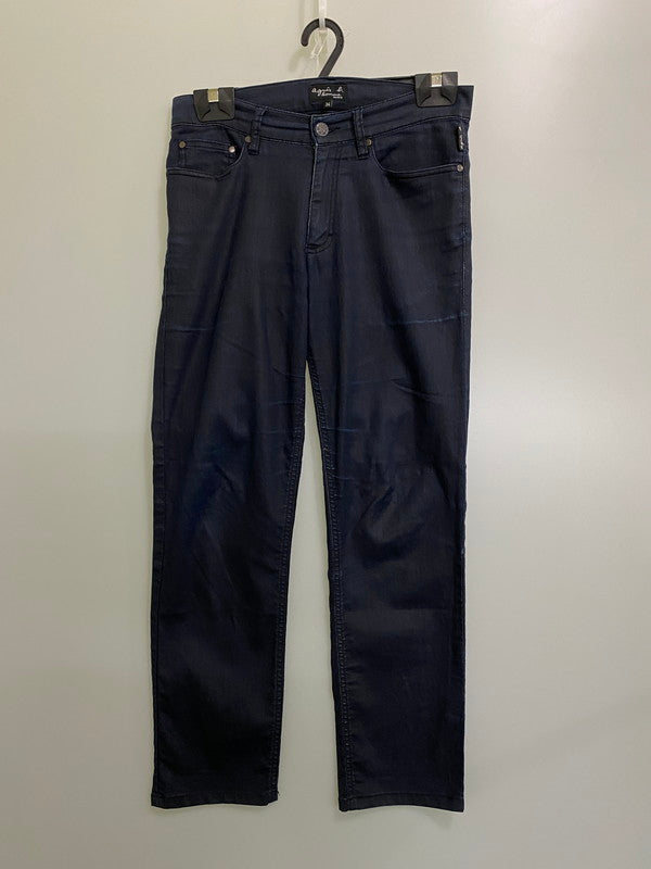 【中古品】【メンズ】 AGNES B. HOMME アニエスベーオム COLLAR PANTS カラー パンツ メンズ ボトムス ストレッチ 152-250825-em-09-min サイズ：36 カラー：ネイビー 万代Net店