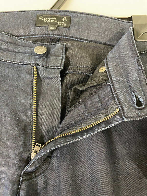 【中古品】【メンズ】 AGNES B. HOMME アニエスベーオム COLLAR PANTS カラー パンツ メンズ ボトムス ストレッチ 152-250825-em-09-min サイズ：36 カラー：ネイビー 万代Net店