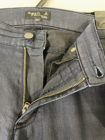 【中古品】【メンズ】 AGNES B. HOMME アニエスベーオム COLLAR PANTS カラー パンツ メンズ ボトムス ストレッチ 152-250825-em-09-min サイズ：36 カラー：ネイビー 万代Net店