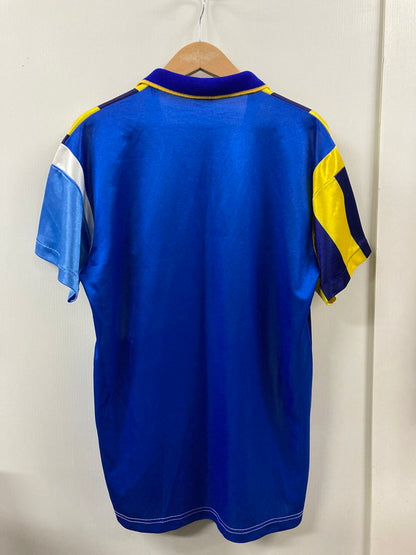 【中古品】【メンズ】 USED ユーズド FAN BOOTLEG SHIRT EL JARDIN DE OSCAR ユニホーム トップス Ｔシャツ メンズ サッカー スポーツ 146-250822-em-03-min サイズ：40 カラー：ブルー/イエロー 万代Net店