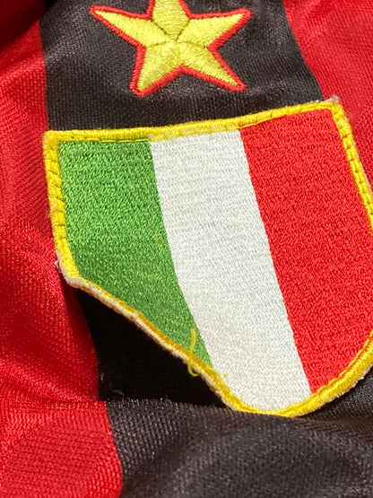 【現状渡し品】【メンズ】 ACMIRANN ACミラン 1995 HOME UNIFORM ホーム ユニホーム トップス Ｔシャツ メンズ サッカー スポーツ 146-250822-em-02-min カラー：レッド/ブラック（ストライプ） 万代Net店