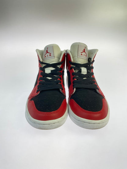 【中古品】【レディース】 NIKE ナイキ BQ6472-601 WOMEN’S AIR JORDAN 1 MID 靴 シューズ スニーカー SNEAKERS 160-250820-ks-01-min サイズ：24.5cm カラー：GYM RED/WHITE‐BLACK 万代Net店