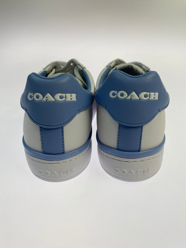 【中古品】【レディース】 COACH コーチ SNEAKERS クリップ ロー トップ スニーカー 靴 183-250823-yn-21-min サイズ：US 8B カラー：ホワイト 万代Net店
