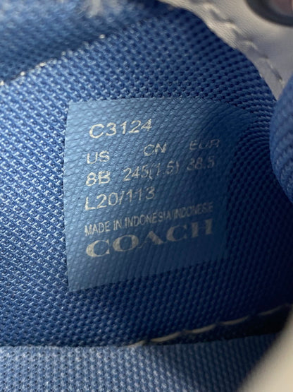 【中古品】【レディース】 COACH コーチ SNEAKERS クリップ ロー トップ スニーカー 靴 183-250823-yn-21-min サイズ：US 8B カラー：ホワイト 万代Net店