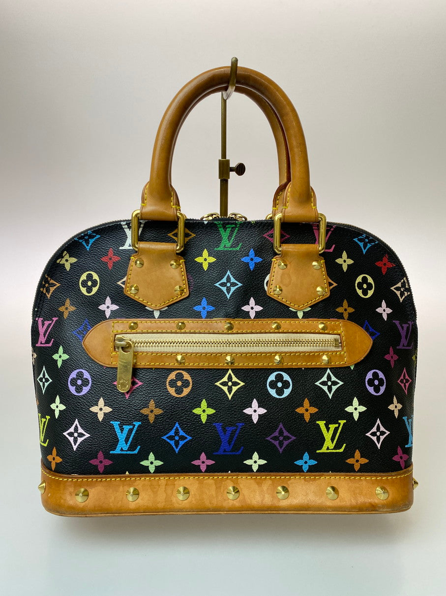 【中古品】【メンズ/レディース】 LOUIS VUITTON ルイ・ヴィトン アルマ ハンドバッグ バッグ PVCコーティングキャンバス レザー モノグラム・マルチカラー M92646 179-250822-em-30-min カラー：ブラック系（モノグラムマルチカラー） 万代Net店