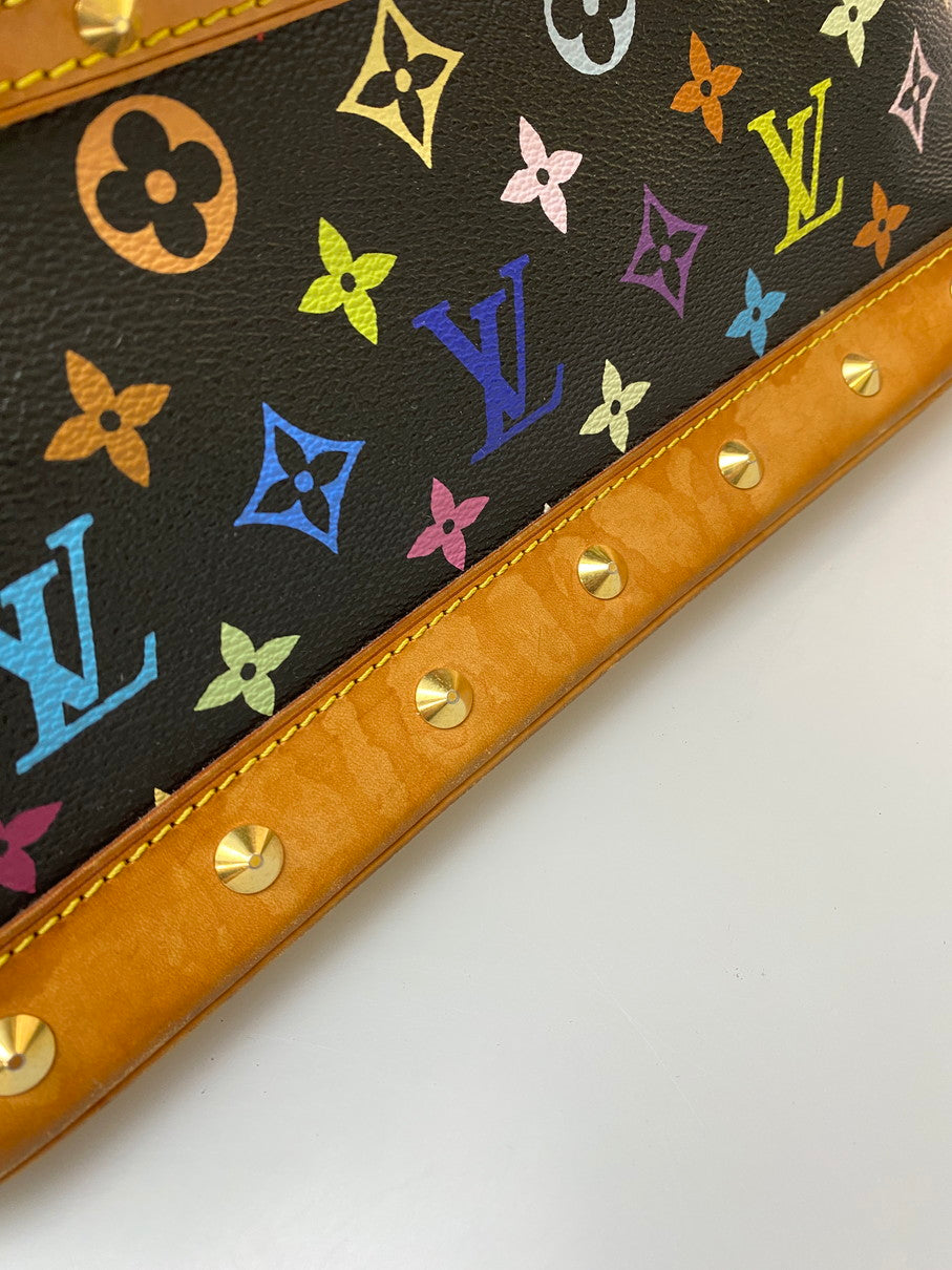 【中古品】【メンズ/レディース】 LOUIS VUITTON ルイ・ヴィトン アルマ ハンドバッグ バッグ PVCコーティングキャンバス レザー モノグラム・マルチカラー M92646 179-250822-em-30-min カラー：ブラック系（モノグラムマルチカラー） 万代Net店