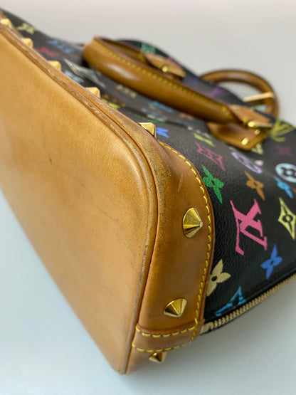 【中古品】【メンズ/レディース】 LOUIS VUITTON ルイ・ヴィトン アルマ ハンドバッグ バッグ PVCコーティングキャンバス レザー モノグラム・マルチカラー M92646 179-250822-em-30-min カラー：ブラック系（モノグラムマルチカラー） 万代Net店