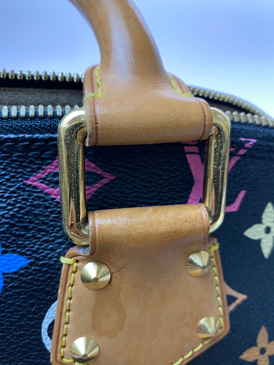 【中古品】【メンズ/レディース】 LOUIS VUITTON ルイ・ヴィトン アルマ ハンドバッグ バッグ PVCコーティングキャンバス レザー モノグラム・マルチカラー M92646 179-250822-em-30-min カラー：ブラック系（モノグラムマルチカラー） 万代Net店