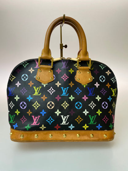 【中古品】【メンズ/レディース】 LOUIS VUITTON ルイ・ヴィトン アルマ ハンドバッグ バッグ PVCコーティングキャンバス レザー モノグラム・マルチカラー M92646 179-250822-em-30-min カラー：ブラック系（モノグラムマルチカラー） 万代Net店