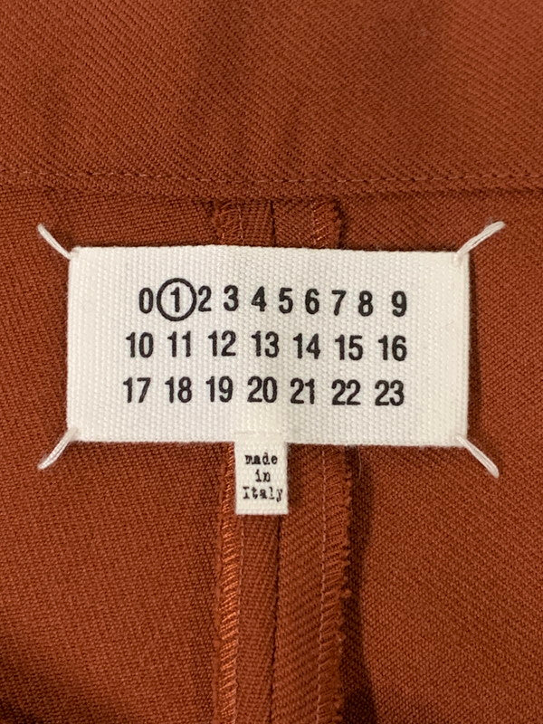 【中古品】【レディース】 MARTIN MARGIELA メゾンマルジェラ 20AW ウールテーパードパンツ S51KA0530 レディース パンツ 168-250829-em-47-min サイズ：38 カラー：バーガンディ 万代Net店