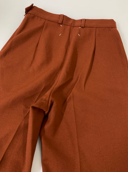【中古品】【レディース】 MARTIN MARGIELA メゾンマルジェラ 20AW ウールテーパードパンツ S51KA0530 レディース パンツ 168-250829-em-47-min サイズ：38 カラー：バーガンディ 万代Net店