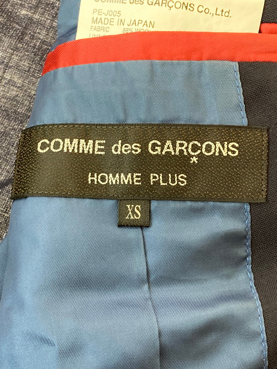 【中古品】【メンズ】 COMME des GARCONS HOMME PLUS コムデギャルソンオムプリュス PE-J005 AD2009 TAILORED JACKET テーラードジャケット 140-250824-AS-39-min サイズ：XS カラー：ネイビー 万代Net店