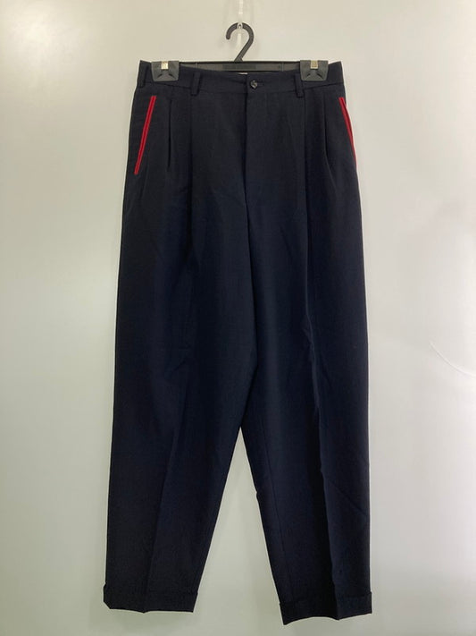 【中古品】【メンズ】 COMME DES GARCONS HOMME コムデギャルソンオム HP-02009L AD1990 SLACKS PANTS スラックスパンツ ボトムス 151-250823-cn-12-min カラー：ブラック 万代Net店